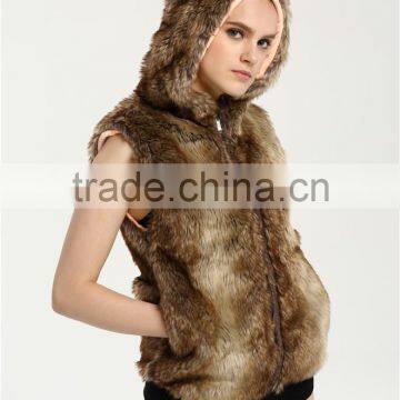 Custom Latest Design Winter Sexy Women Faux Fur Coat photo-6