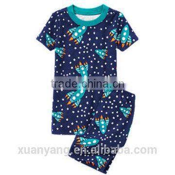 wholesale funny cotton custom printed boys sleepwear or home wear/ pajamas