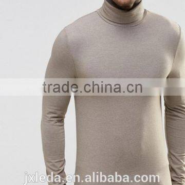 Men Extreme Muscle Skinny Fit Roll Neck Long Sleeve Tee Shirt OEM China Manufacturers photo-6
