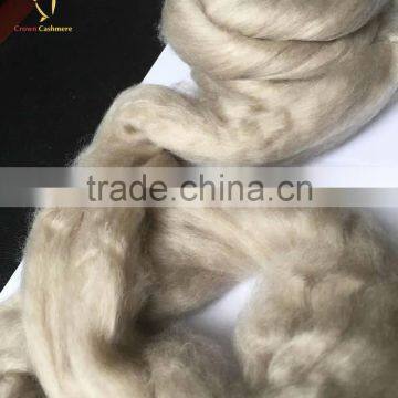 Light Grey Cashmere Sheep Wool Fiber