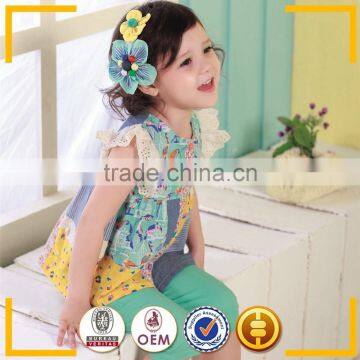 Japan baby clothes wholesale 90-120cm fashion summer girls t shirt