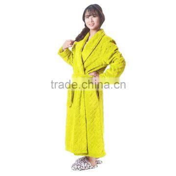 Wholesale Printed Knee Length Delicates Robe photo-2