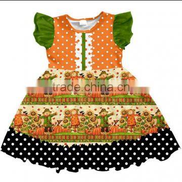 New Item Halloween kid garment baby clothes boutique Halloween baby dress