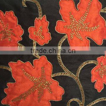 Leaf Pillows Vine Pillows Botanical Pillows Black Orange Leaf Pillows Fall Decor Pillows Autum Pillows photo-4