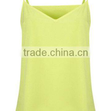 New Green Silk Fabric Ladies One Piece Camisole