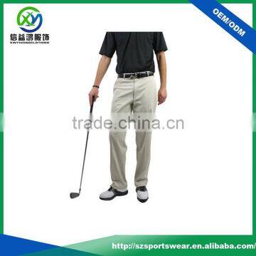 2017 High quality custom made performance quick dry waterproof light weight breathable men's golf pants /golf trousers