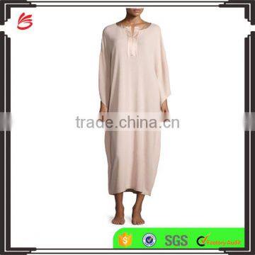 Wholesale customized cashmere dressing gown for ladies