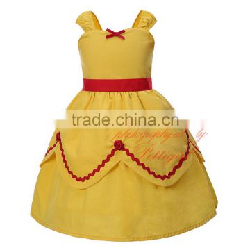 halloween costume yellow flower girl dresses