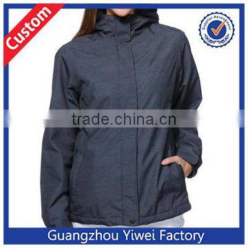 Bulk Custom Girl Chassis Charcoal Jacket Manufacturer 2014