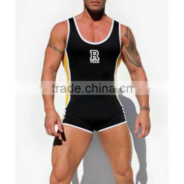 Xperia Wrestling Singlet Black Large