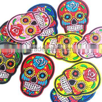 D&D Sewing Craft 10 Pcs/Pack Skull Iron On Patches Embroidered photo-3