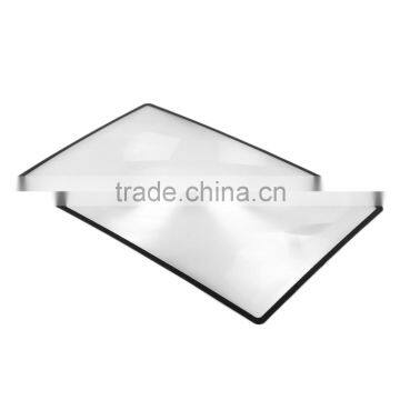 180x120mm Hot Selling Convinient A5 Flat PVC Magnifier Sheet X3 Book Page Magnification Magnifying Reading Glass Lens photo-4