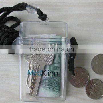 Beach waterproof pot/waterproof case for cell phone/mini waterproof container