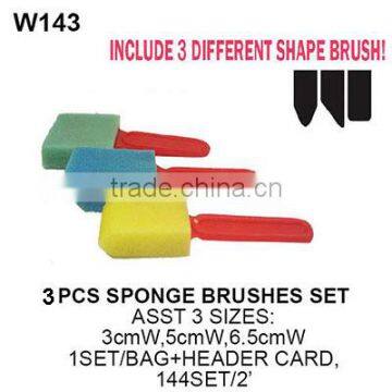 Kids art sponge paint brush for craft