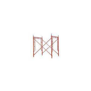 Painted Q235 / Q345 Steel Movable Scaffolding System in Red , Blue