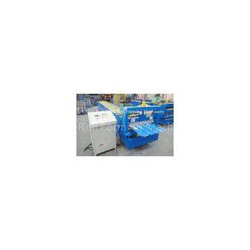 3kw Blue Corrugated Roofing Sheet Roll Forming Machine With Chrome Plated