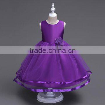 Elegant Pretty Princess Beautiful Model Kids Girls Fashion Western Gowns Party Dress photo-6