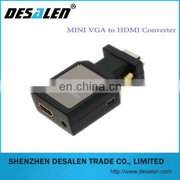 2014 New hot Mini VGA 2 HDMI Converter ,Factory Supply