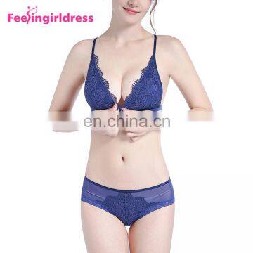 Factory Price Stylish Hot Mature Woman Sexy Designer Padded Bra And Panty Set