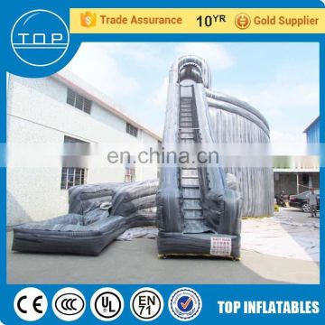 TOP service giant inflatable commercial park fiberglass water slide with EN15649