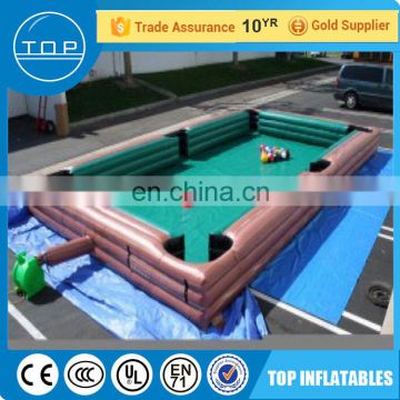 Brand new custom made billiard balls inflatable snooker table for wholesales