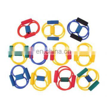 New Color Code 8-shape Tube Resistance Band Fitness Muscle Workout Exercise Yoga Elastic Cord photo-2