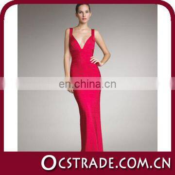 2014 Newly Elegant V-neck Open Breast Dress