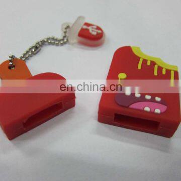 New Cheap Customize Design Red Pvc 128gb Bootable Usb Drive Keychain photo-5