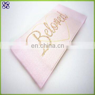 wholesale clothing woven polyester satin label