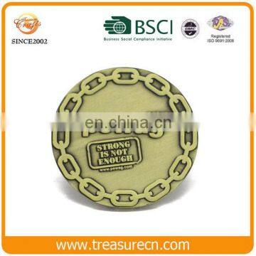 Cheap promotional coins custom gold souvenir coin