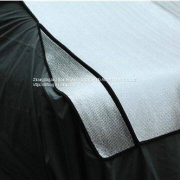 Aluminum Film Add EPE and Non-woven Inflatable Car Cover Against Hail or Snow photo-3