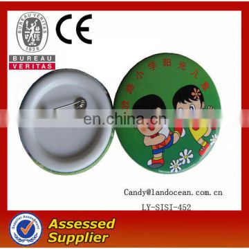 Advertising promotional plastic badge