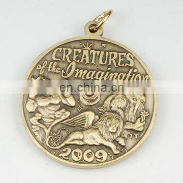 Customer Logo Die Casting 2D 3D Antique Gold Silver Metal Medal photo-2