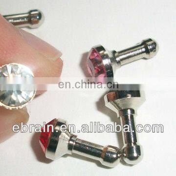 fashion diamond earphone plug for promotional items