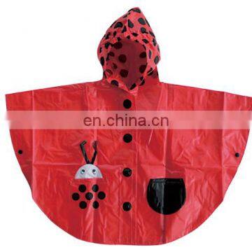 Cute Kids PVC Rain Poncho