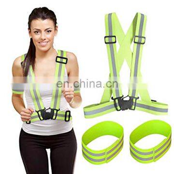 Promotional custom adjustable length reflective belt for adult