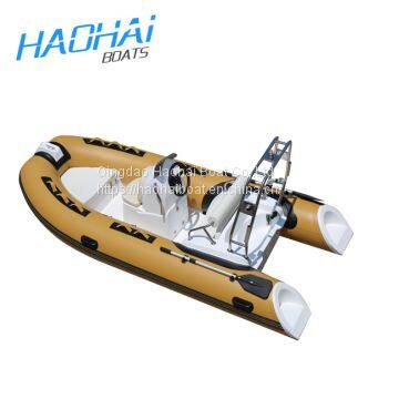 Zodiac Fiberglass Mini Inflatable Rib Boat 12.8 ft RIB 390 Boat