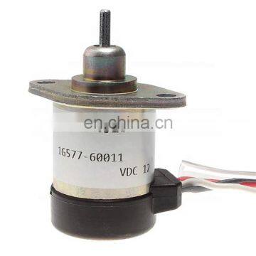 Fuel Stop Shut Off Solenoid 1G577-60011 12V for Kubota Bobcat S220 S250 S300 S330