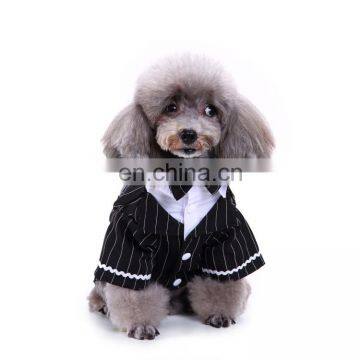 Stylish Shirt Formal Dog Wedding Bow Tie Suit Outfit Pet Dog Tuxedo photo-2
