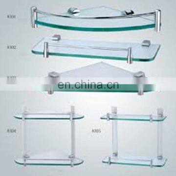 sell 3-19mm glass shower corner shelf high quality shelf glass