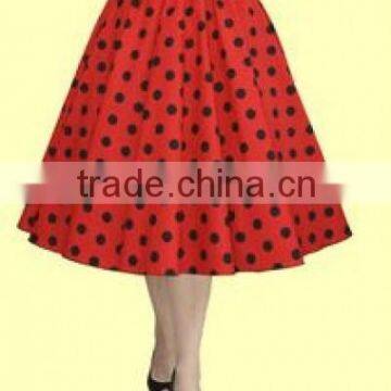 50's 26" Rockabilly Petticoat Retro Swing Vintage Fancy Net Skirt Tutu Red