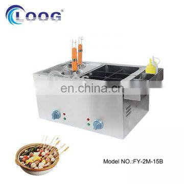 2016 High Efficiency 6 Grid Electric Oden Maker with Pasta Cooker With Stainless Steel