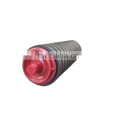 Red Standard Steel skate wheel conveyor roller for Mining Conveyor