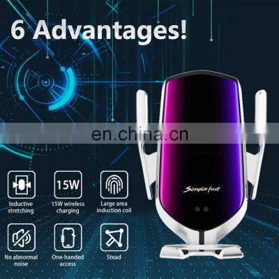 Car Mobile Phone Holder for Volvo S90 CC 2017 2018 2019 2020 Stand Wireless Charging Bracket Air Vent Car Accessories for Iphone