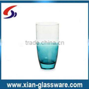 Promotional wholesales hand blow colored drinking glasses