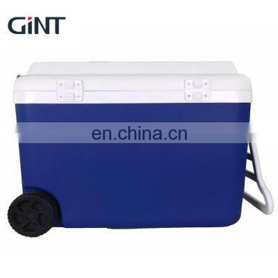 50L portable handle cooler box large capacity customized  logo cooler box  outdoor  camping fishing insulated ice chest