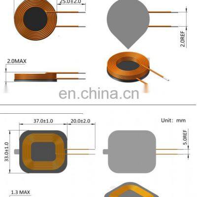 WPC Compliant Copper Wire Wireless Charging Coil Customized Available