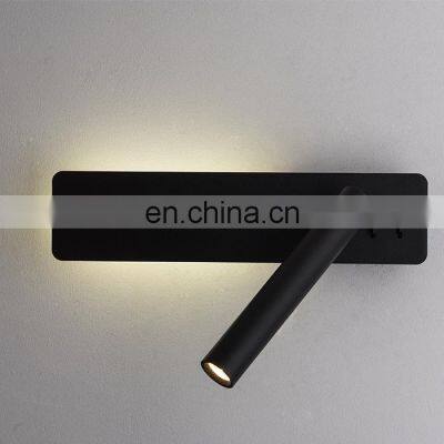 New Design Black Metal Vintage Rectangle Wall Lamp Two Light Sources Indoor Decoration Wall Lighting