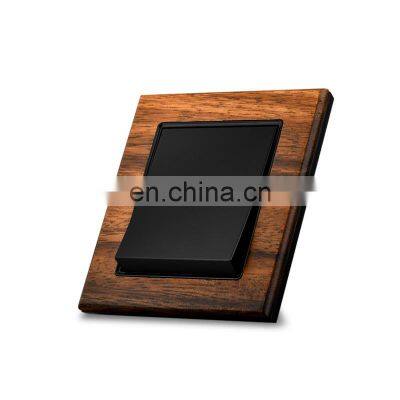 10A/16A 250V Wood Grain Black Silver Alloy Switch Socket Electrical Wall Socket Switch Panel Child Protection Design photo-2