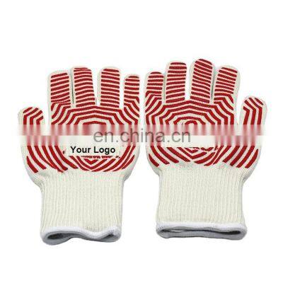 Accept Customized LOGO Heat Resistant Gloves Barbecue Use